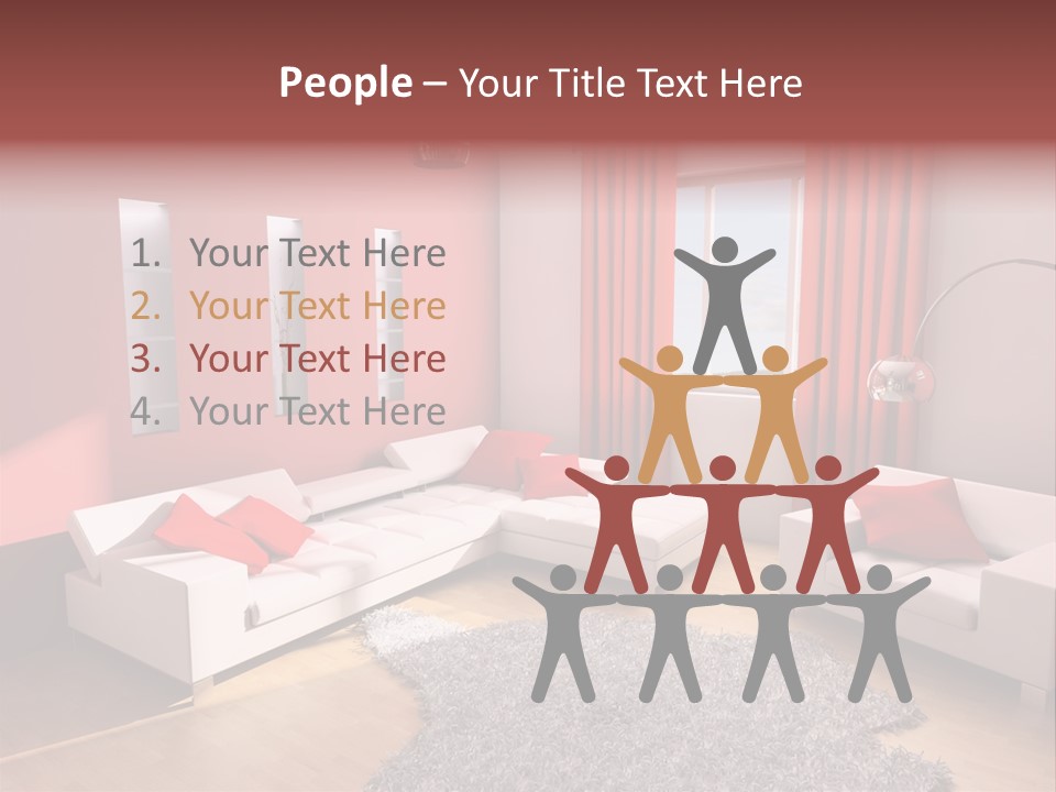 Wealth Pillows Life PowerPoint Template