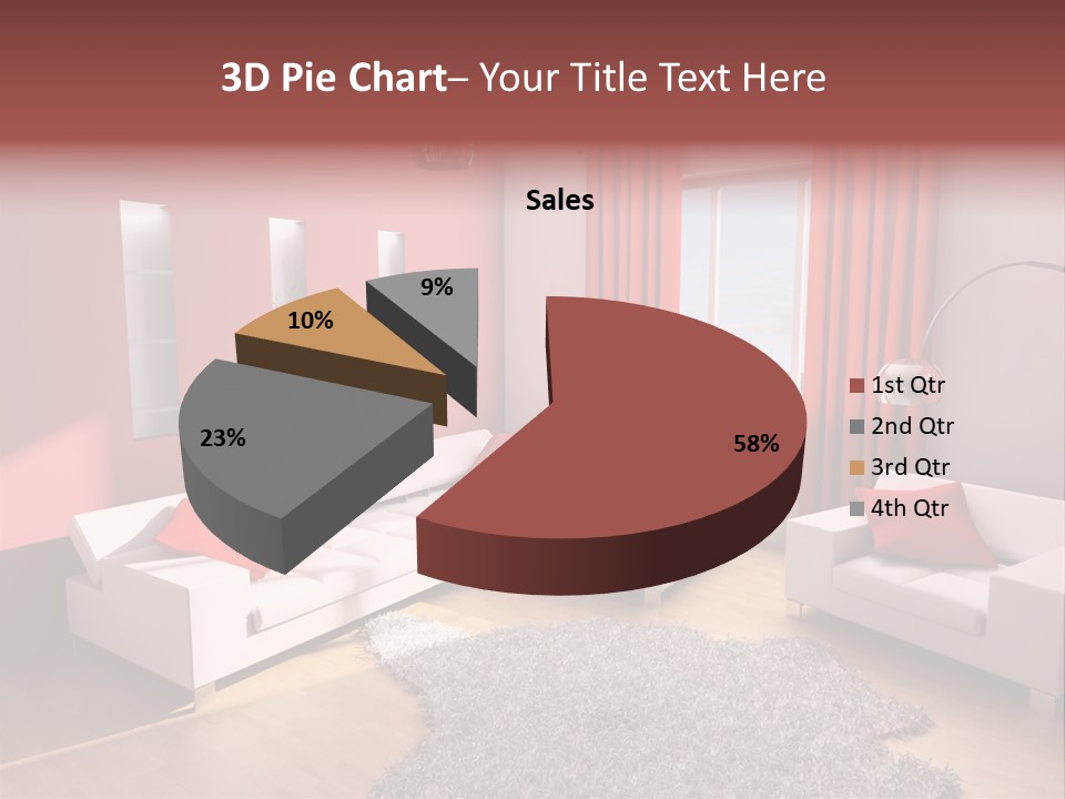 Wealth Pillows Life PowerPoint Template