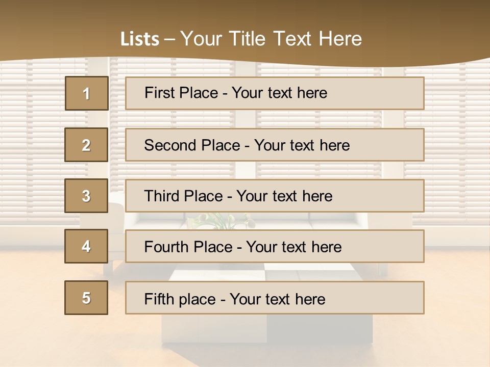 Room Life Elegance PowerPoint Template