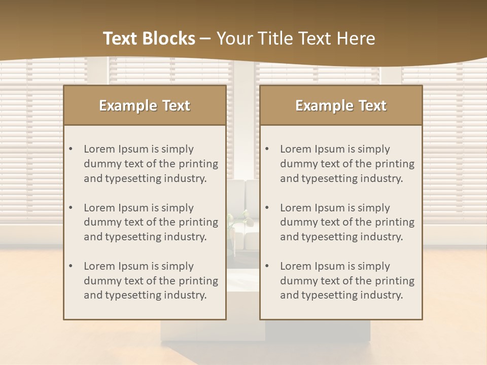 Room Life Elegance PowerPoint Template