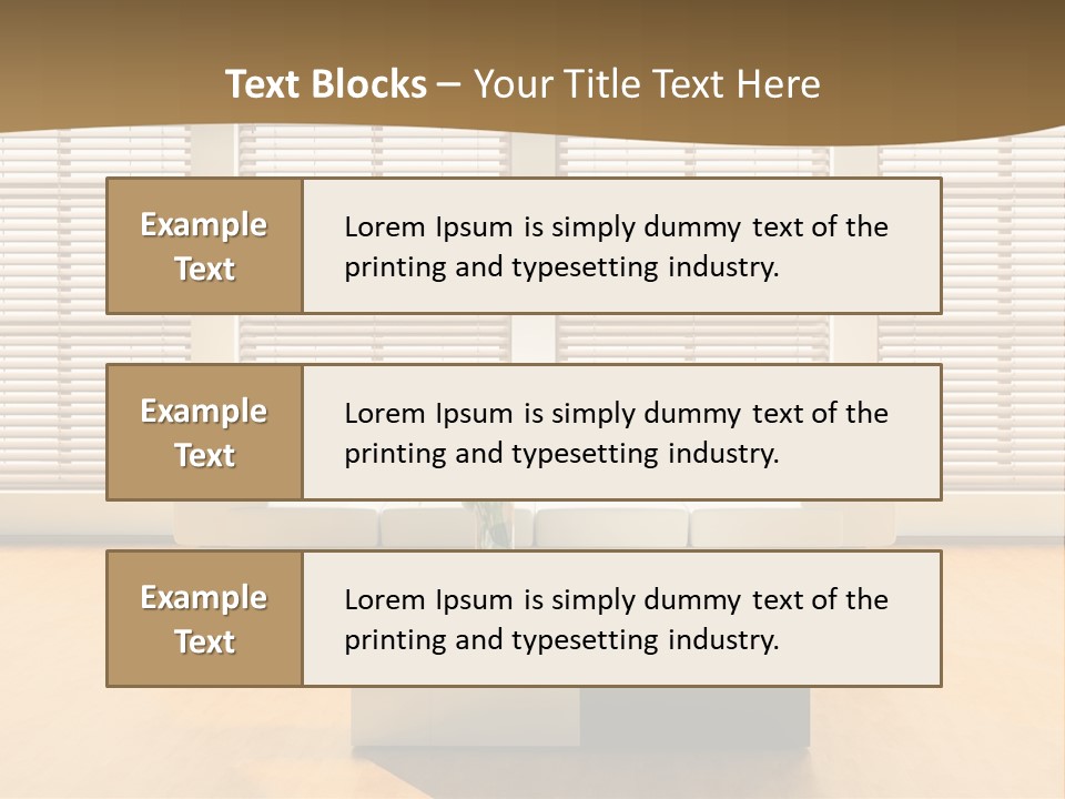 Room Life Elegance PowerPoint Template