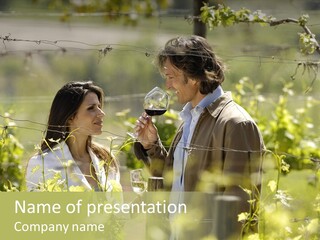 Vineyard Tasting Gourmet PowerPoint Template