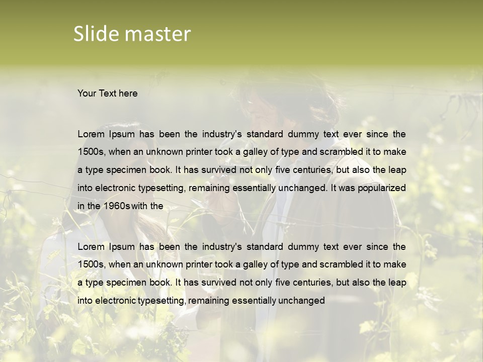 Vineyard Tasting Gourmet PowerPoint Template