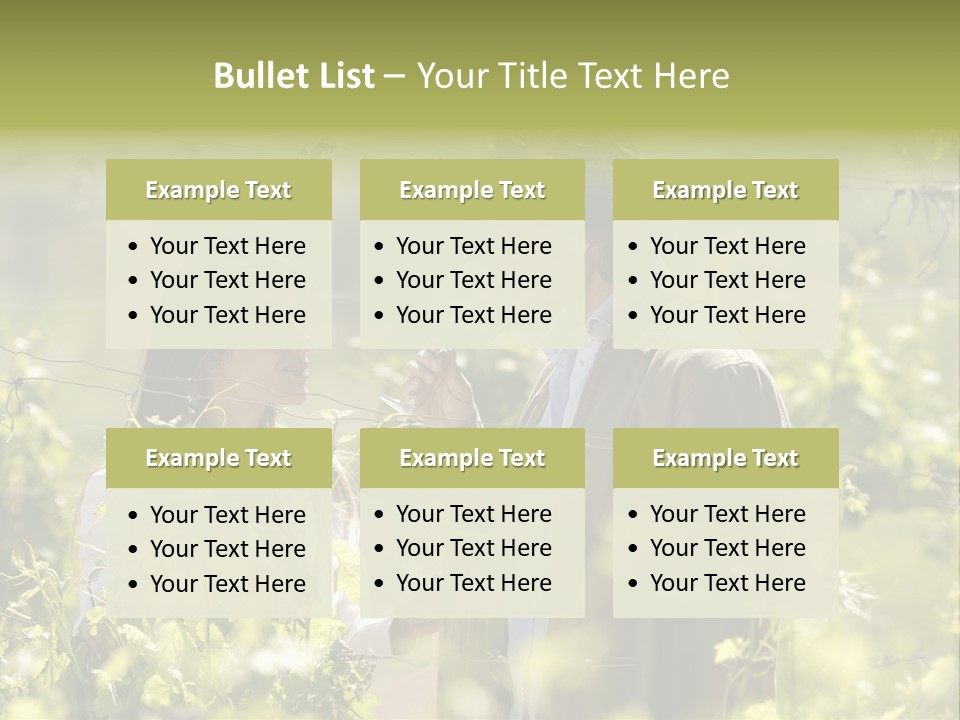 Vineyard Tasting Gourmet PowerPoint Template