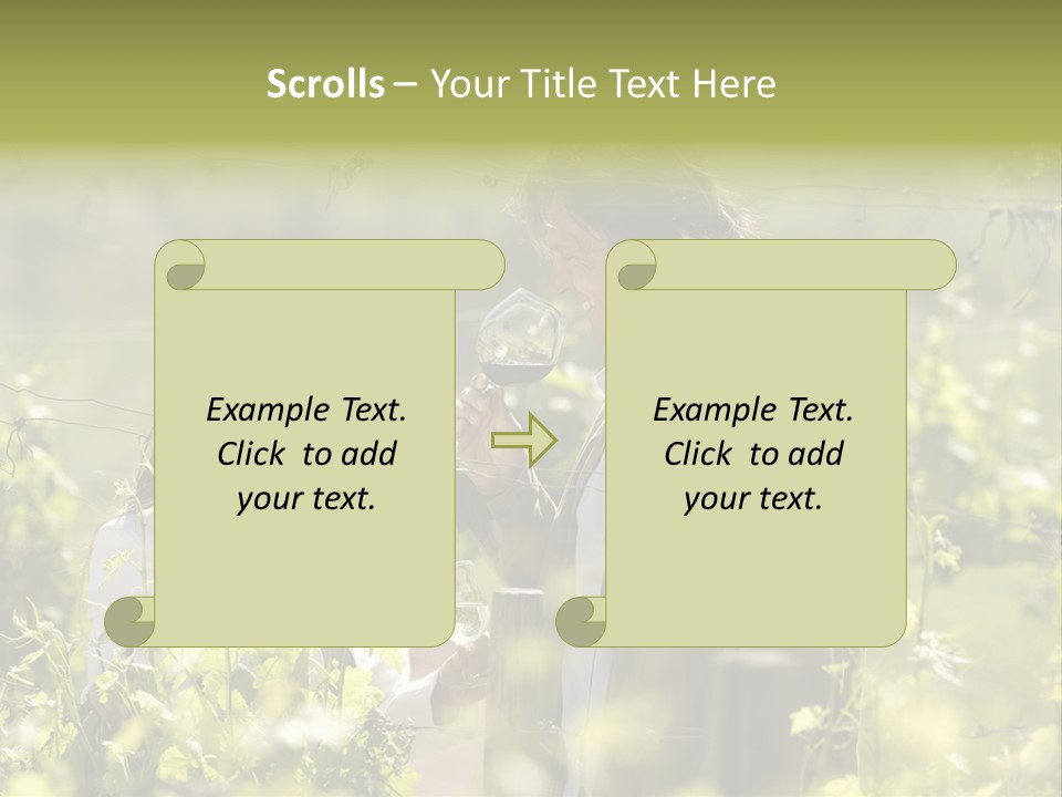 Vineyard Tasting Gourmet PowerPoint Template