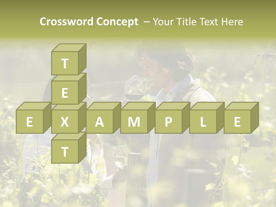 Vineyard Tasting Gourmet PowerPoint Template