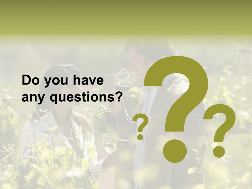 Vineyard Tasting Gourmet PowerPoint Template