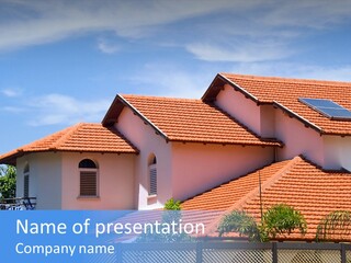 Cottage Clouds Villa PowerPoint Template