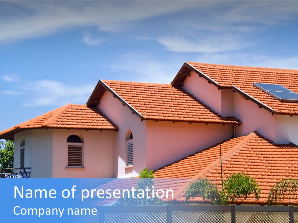 Cottage Clouds Villa PowerPoint Template