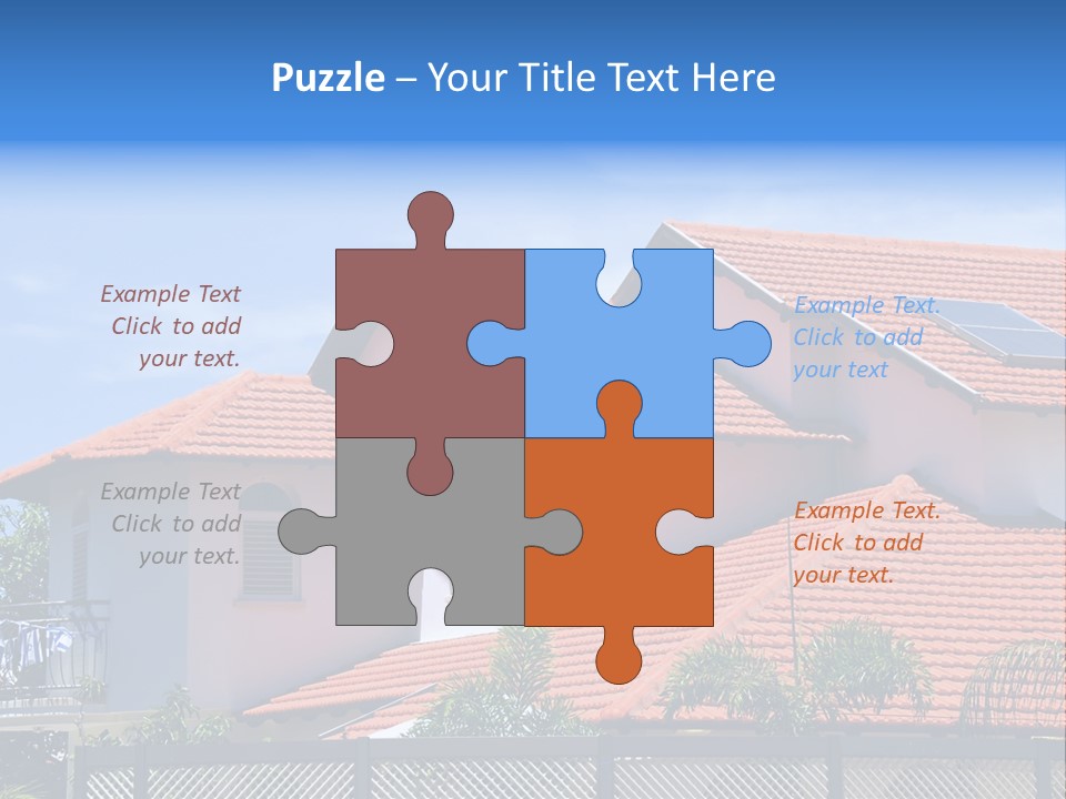 Cottage Clouds Villa PowerPoint Template