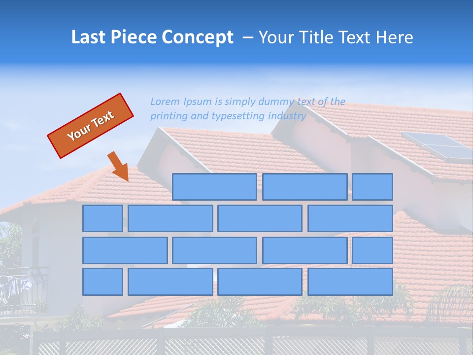 Cottage Clouds Villa PowerPoint Template