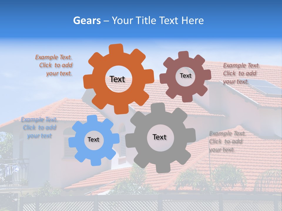 Cottage Clouds Villa PowerPoint Template