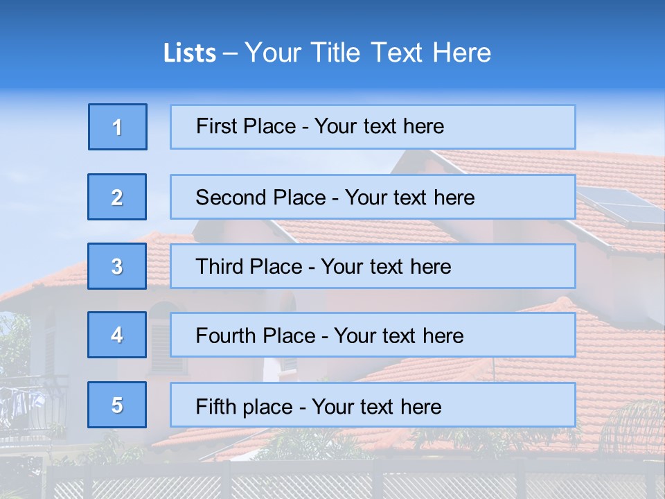 Cottage Clouds Villa PowerPoint Template