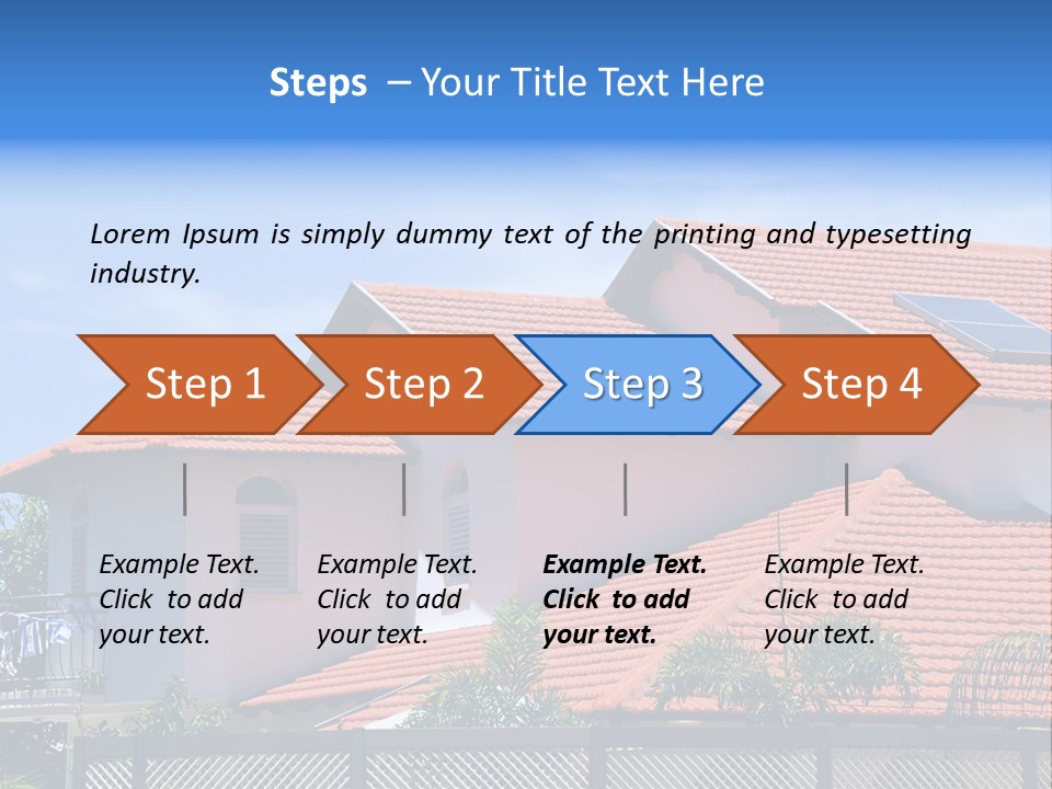 Cottage Clouds Villa PowerPoint Template