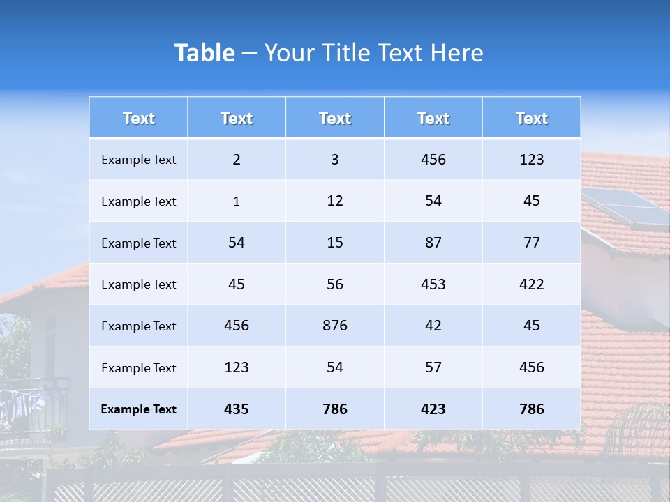 Cottage Clouds Villa PowerPoint Template