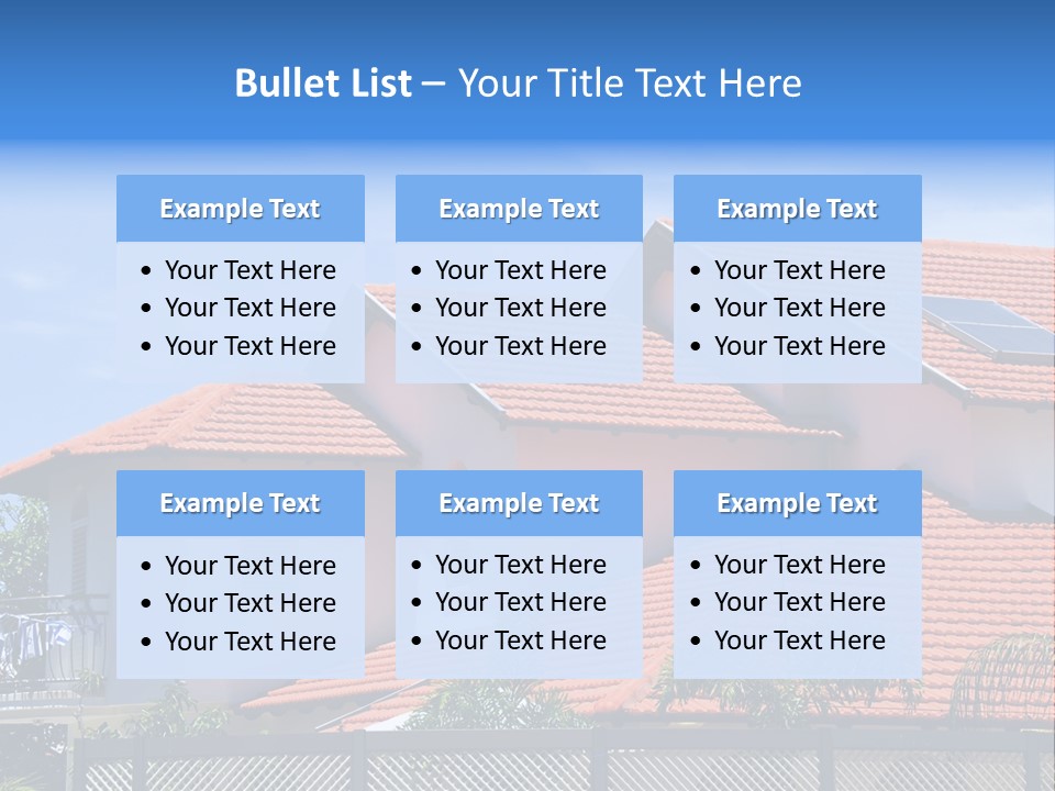 Cottage Clouds Villa PowerPoint Template