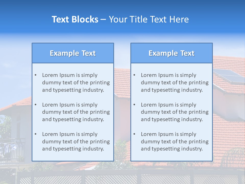 Cottage Clouds Villa PowerPoint Template