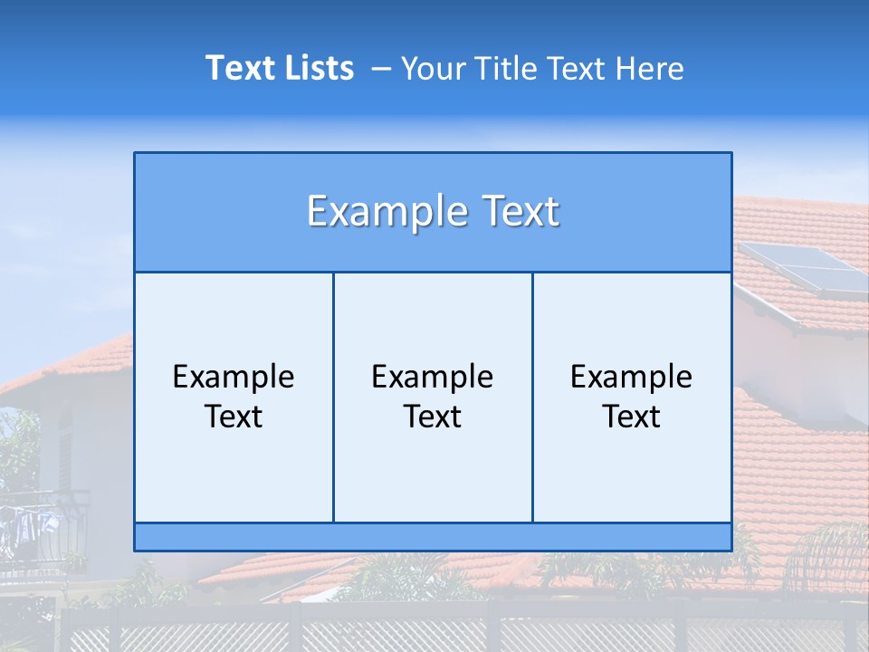 Cottage Clouds Villa PowerPoint Template