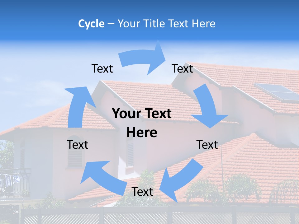 Cottage Clouds Villa PowerPoint Template