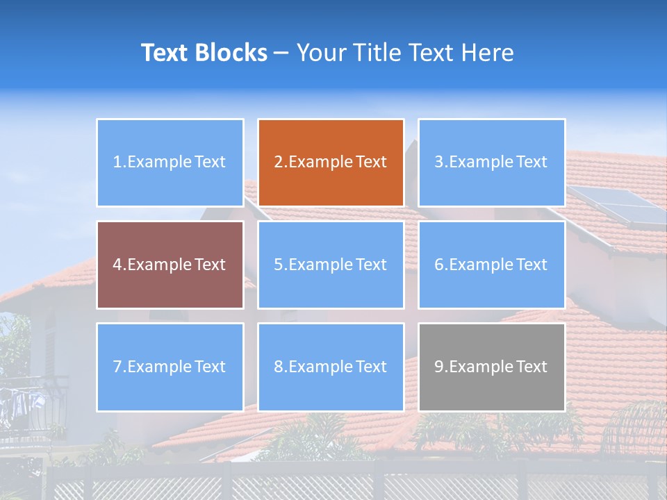 Cottage Clouds Villa PowerPoint Template