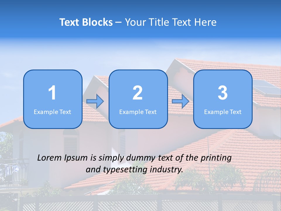 Cottage Clouds Villa PowerPoint Template