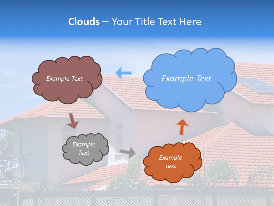 Cottage Clouds Villa PowerPoint Template