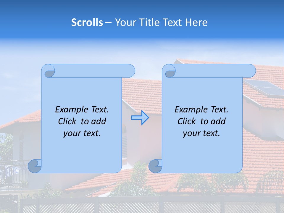 Cottage Clouds Villa PowerPoint Template