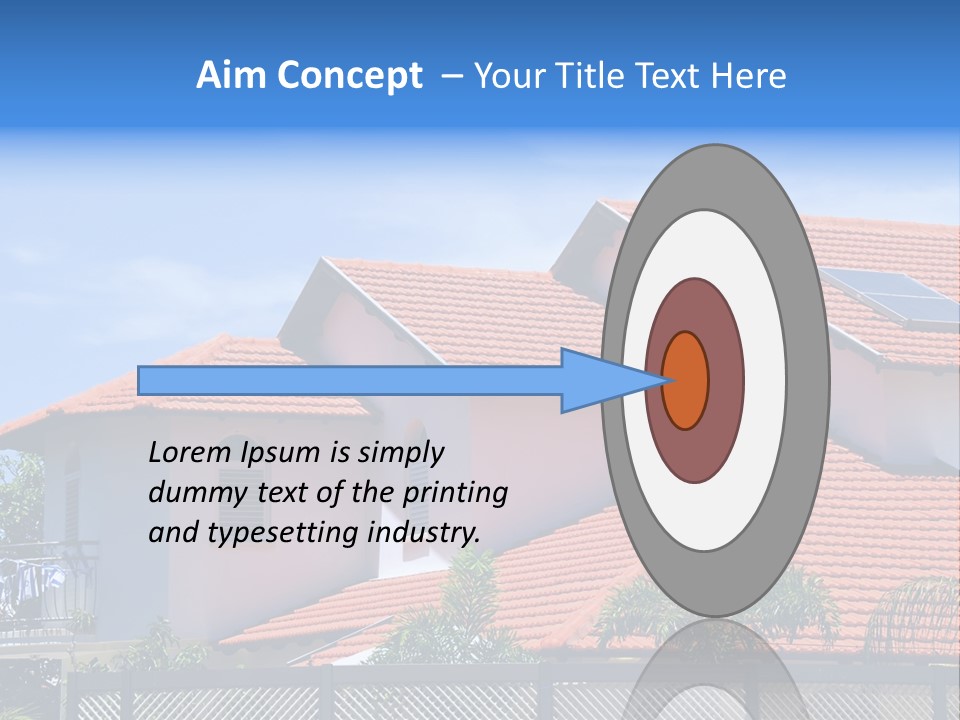 Cottage Clouds Villa PowerPoint Template