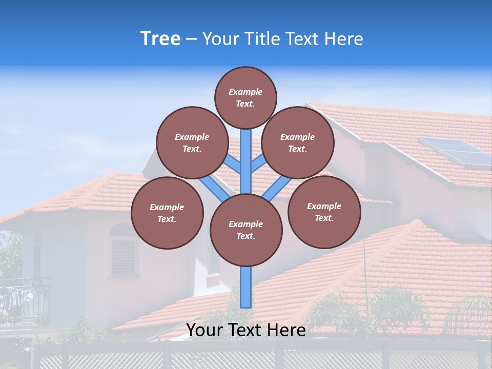 Cottage Clouds Villa PowerPoint Template