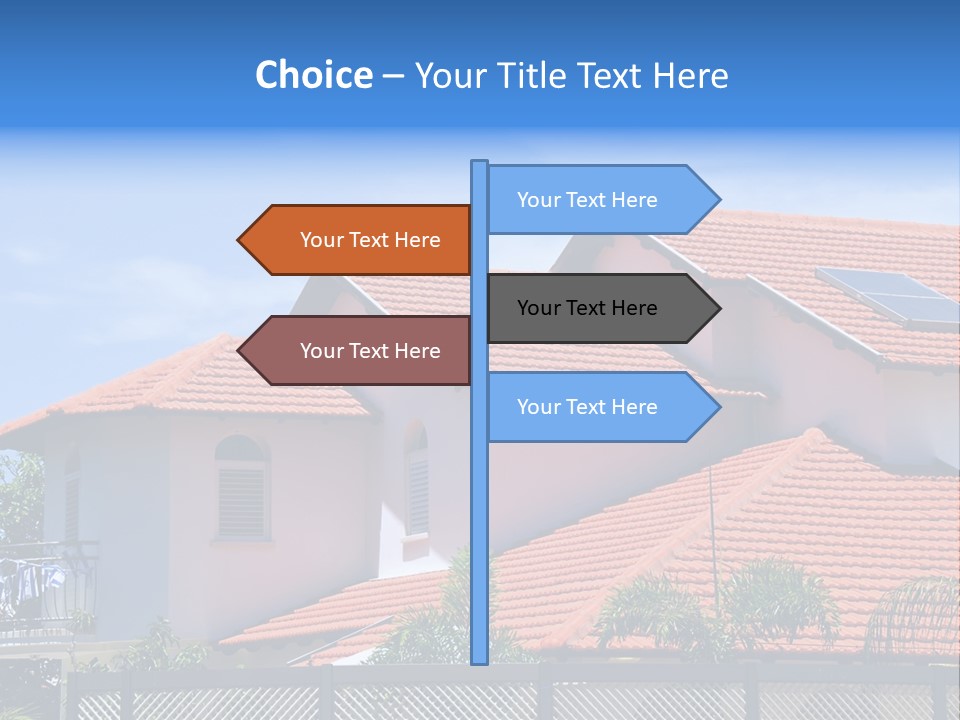 Cottage Clouds Villa PowerPoint Template