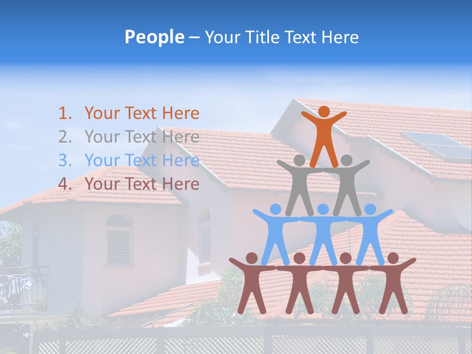 Cottage Clouds Villa PowerPoint Template