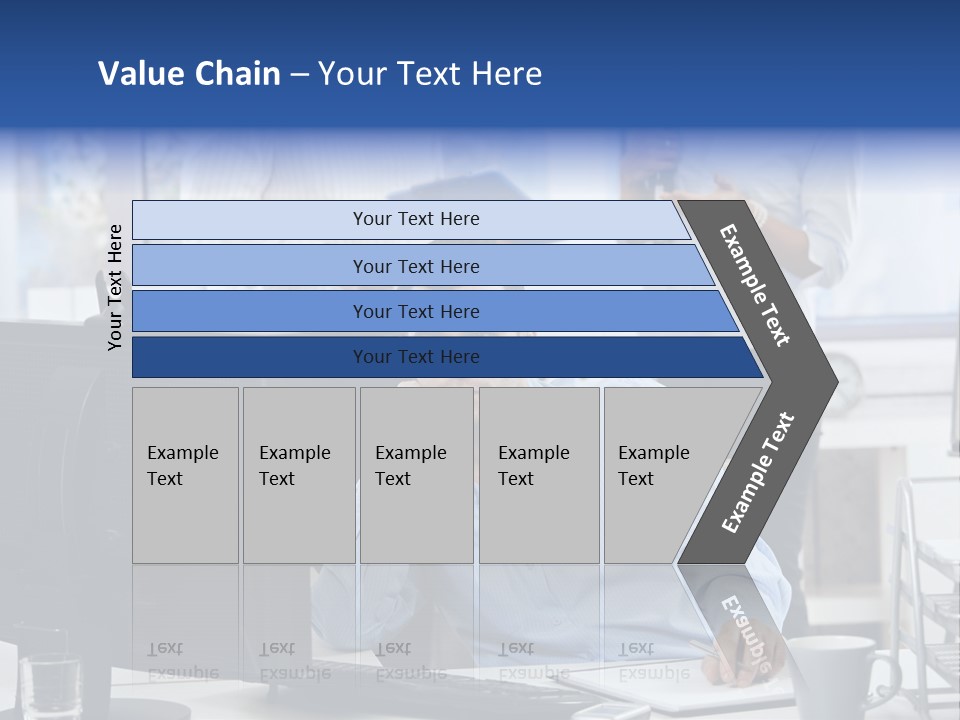 Male Associates Monitor PowerPoint Template