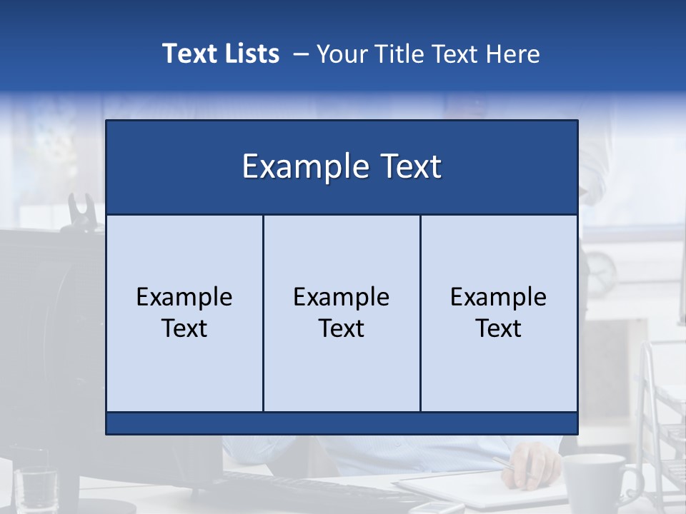 Male Associates Monitor PowerPoint Template