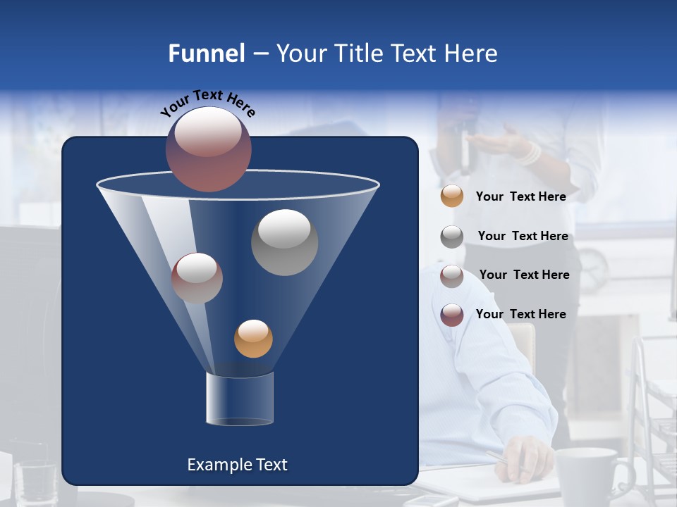 Male Associates Monitor PowerPoint Template