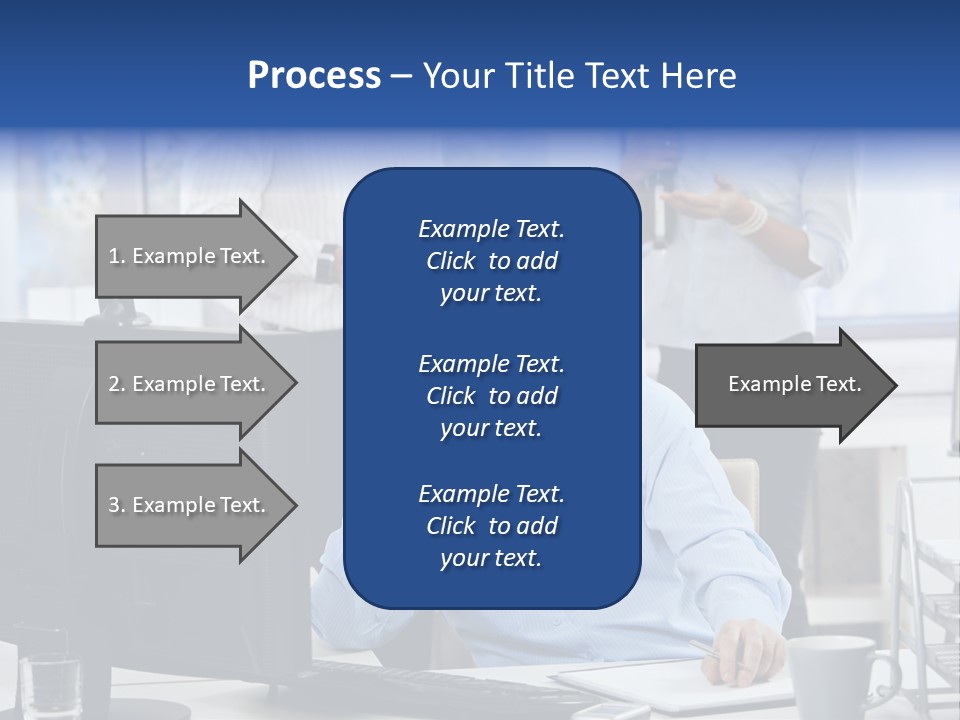 Male Associates Monitor PowerPoint Template