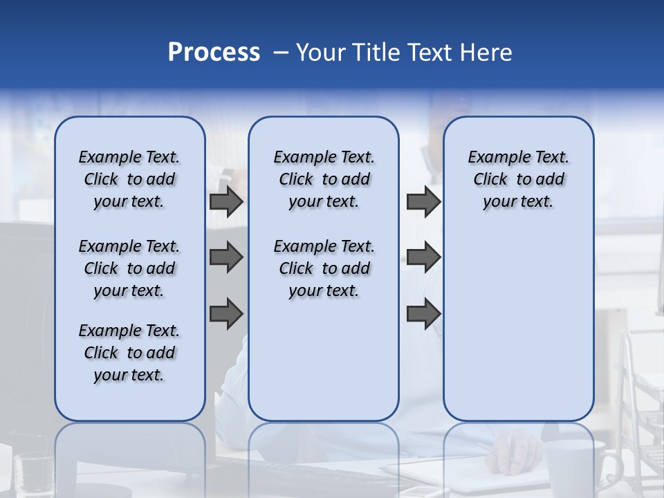 Male Associates Monitor PowerPoint Template
