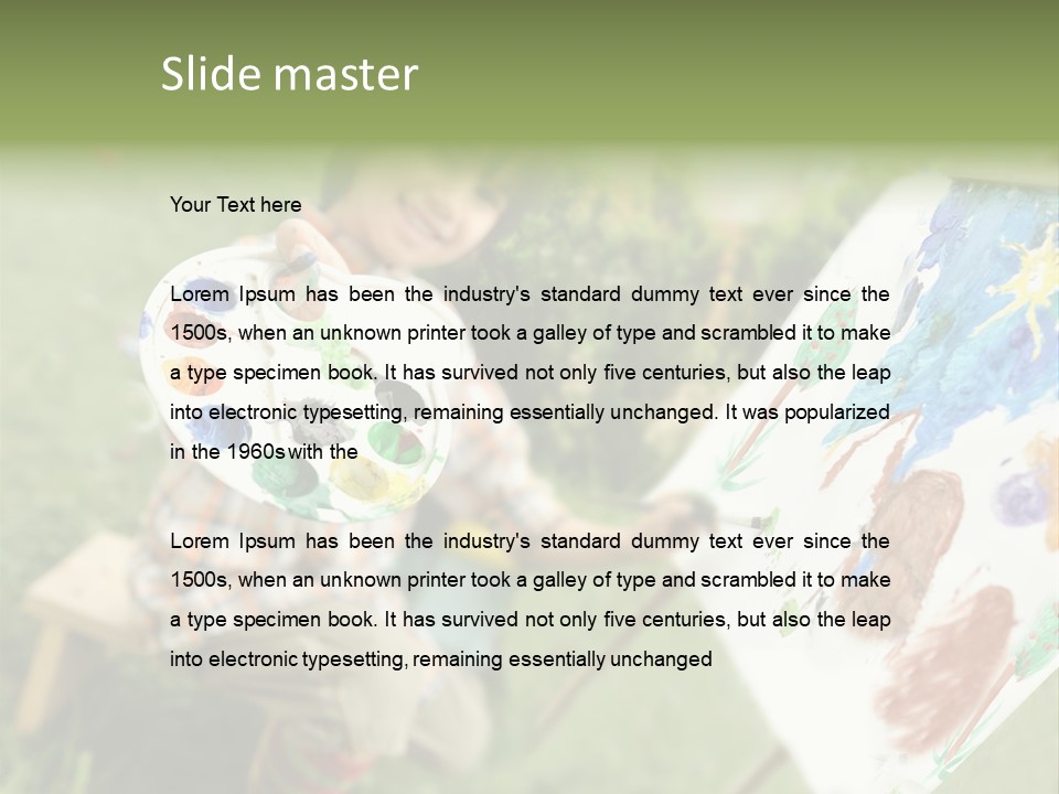 Boy Cute Idea PowerPoint Template