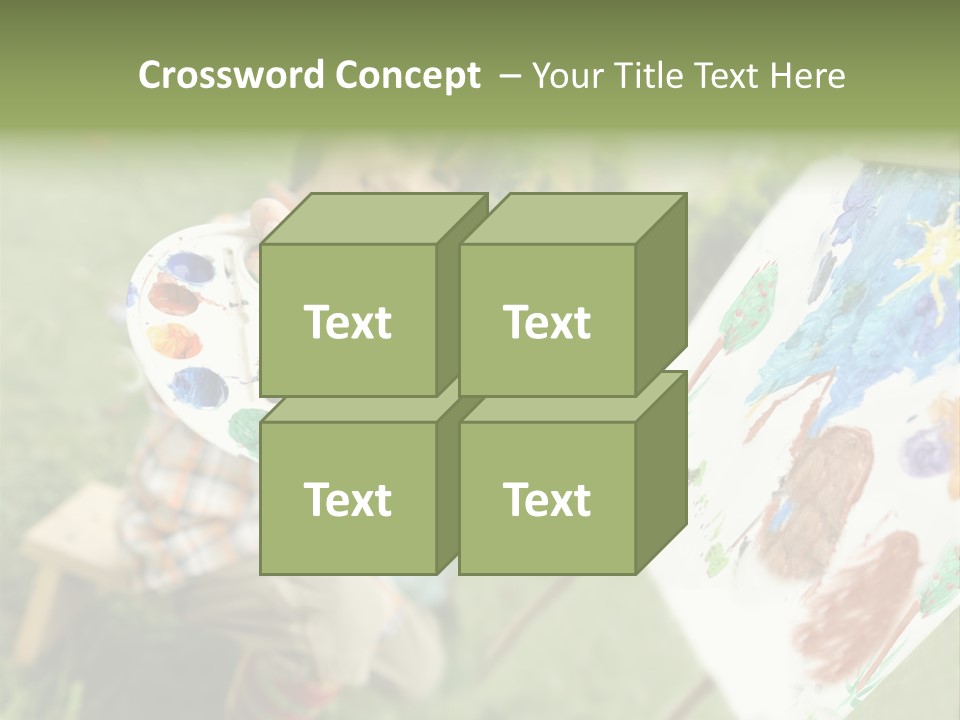 Boy Cute Idea PowerPoint Template