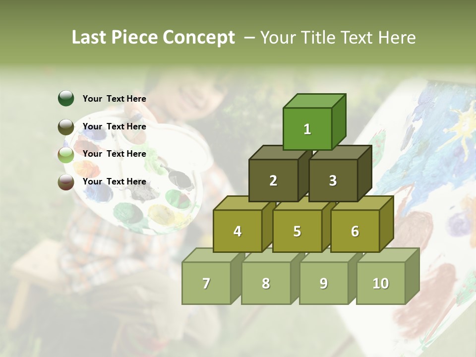 Boy Cute Idea PowerPoint Template