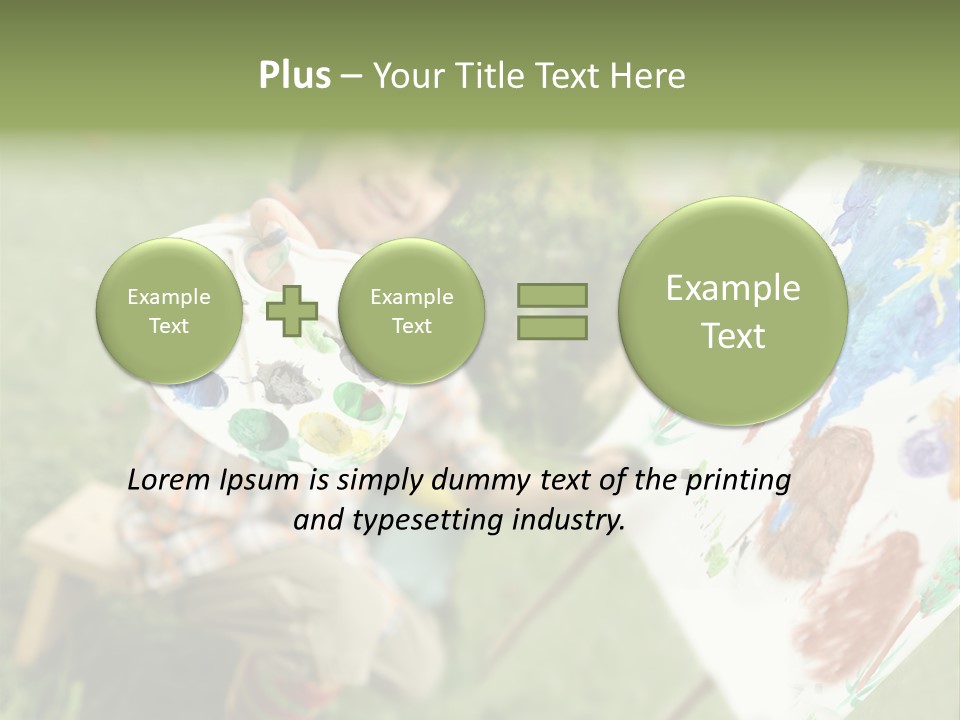 Boy Cute Idea PowerPoint Template