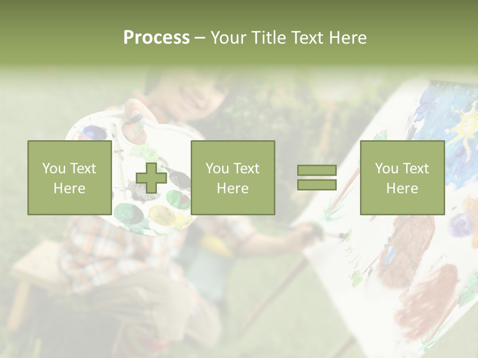 Boy Cute Idea PowerPoint Template