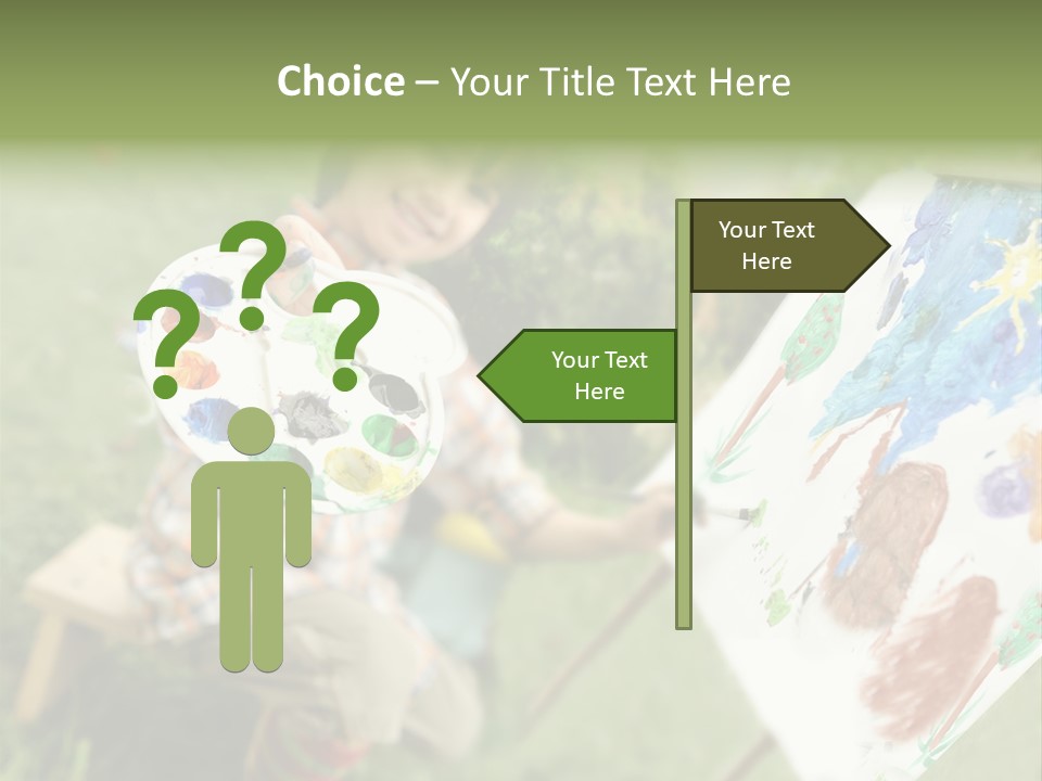 Boy Cute Idea PowerPoint Template