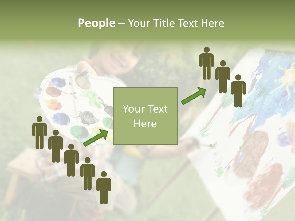 Boy Cute Idea PowerPoint Template