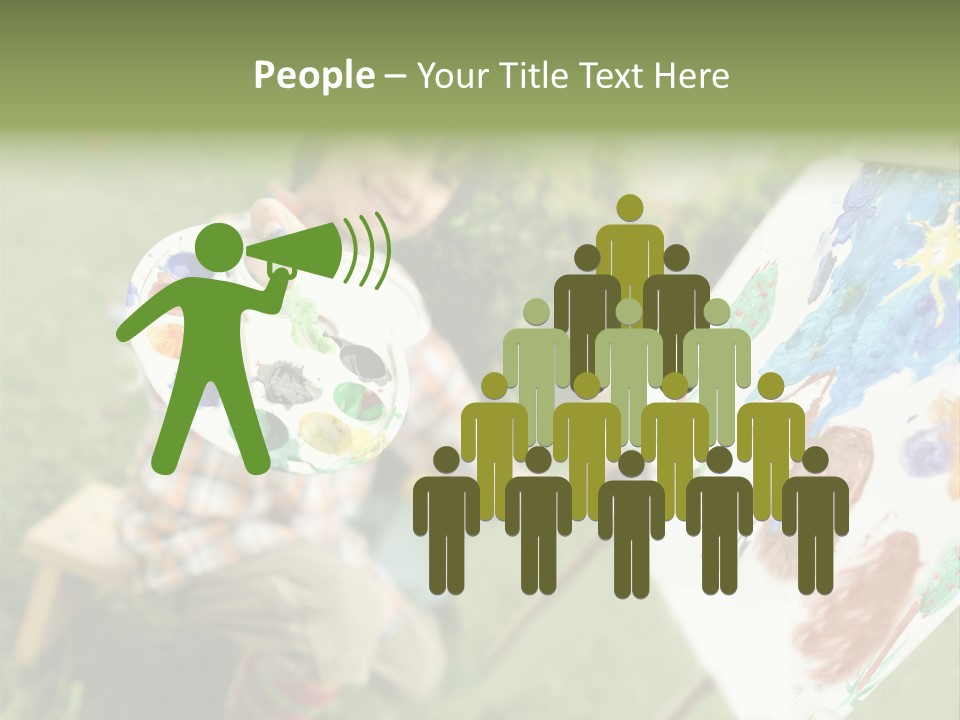 Boy Cute Idea PowerPoint Template