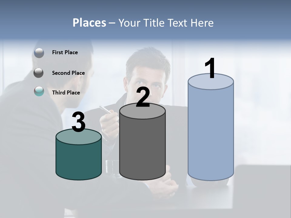 Businessmen People Middleaged PowerPoint Template