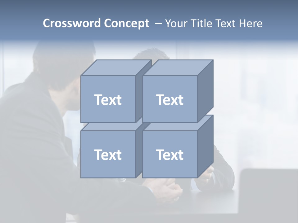 Businessmen People Middleaged PowerPoint Template