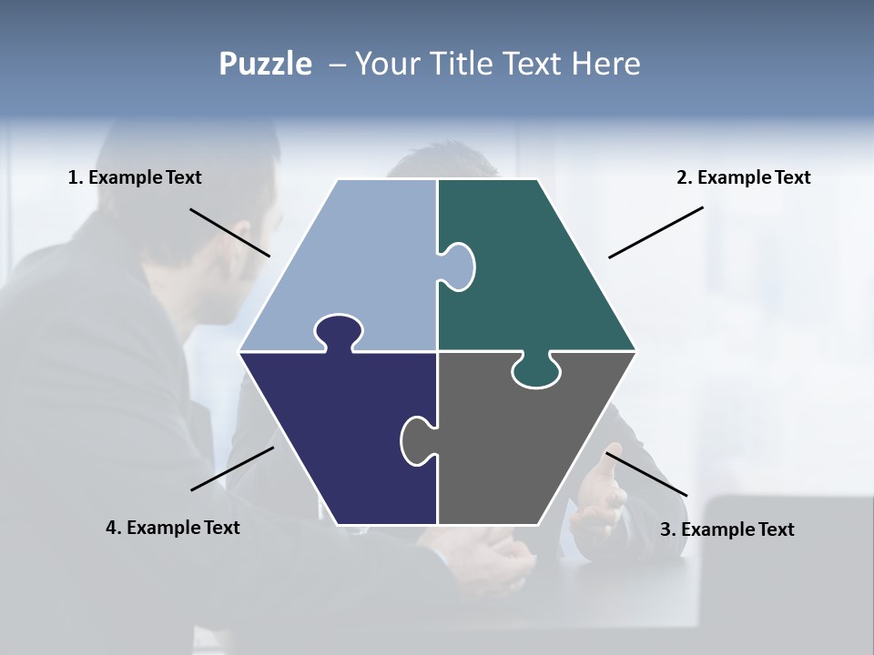 Businessmen People Middleaged PowerPoint Template