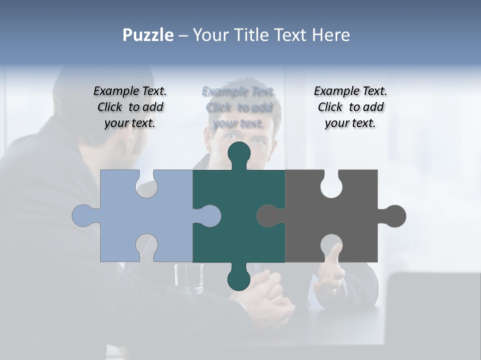 Businessmen People Middleaged PowerPoint Template