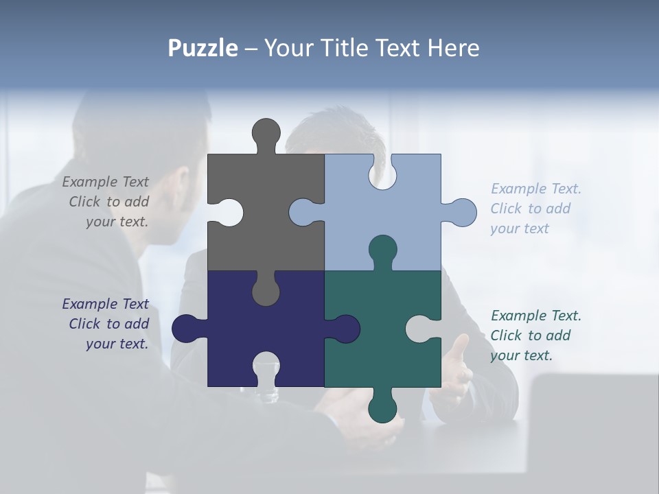 Businessmen People Middleaged PowerPoint Template