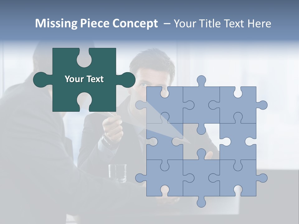 Businessmen People Middleaged PowerPoint Template